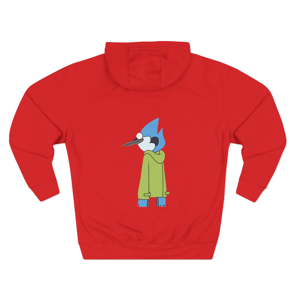 Three-Panel Fleece Hoodie